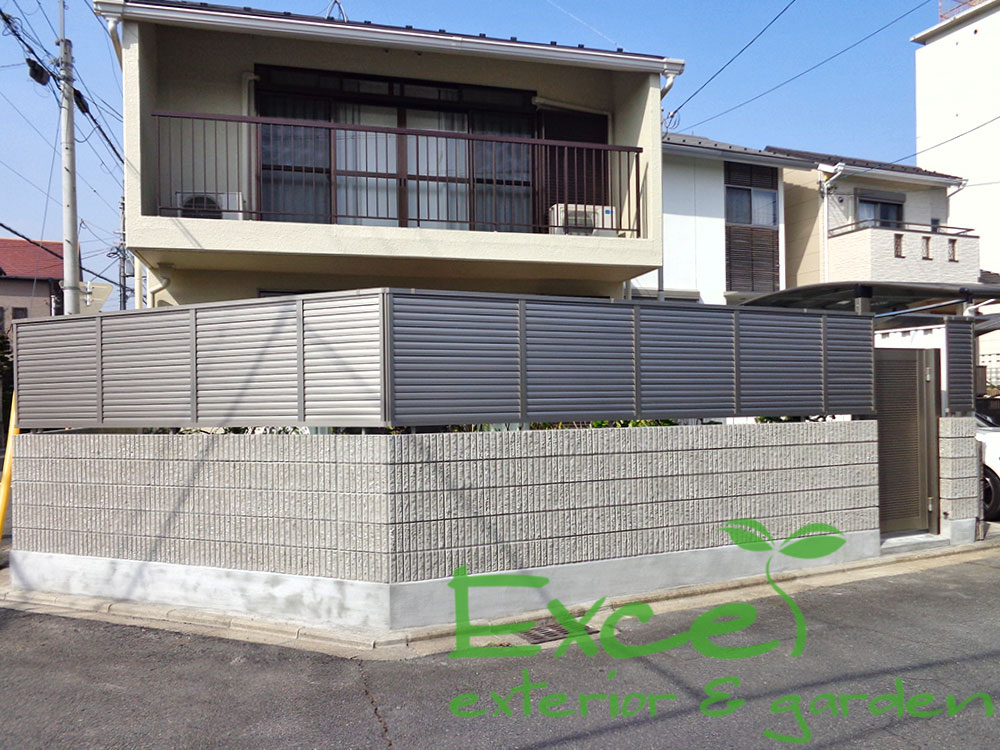 目隠しフェンス｜外構リフォーム｜ＬＩＸＩＬ｜京都市｜エクセル大阪