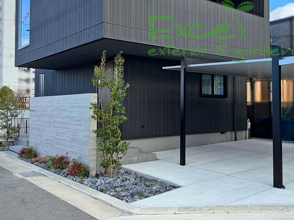 ガレージ横のソヨゴ