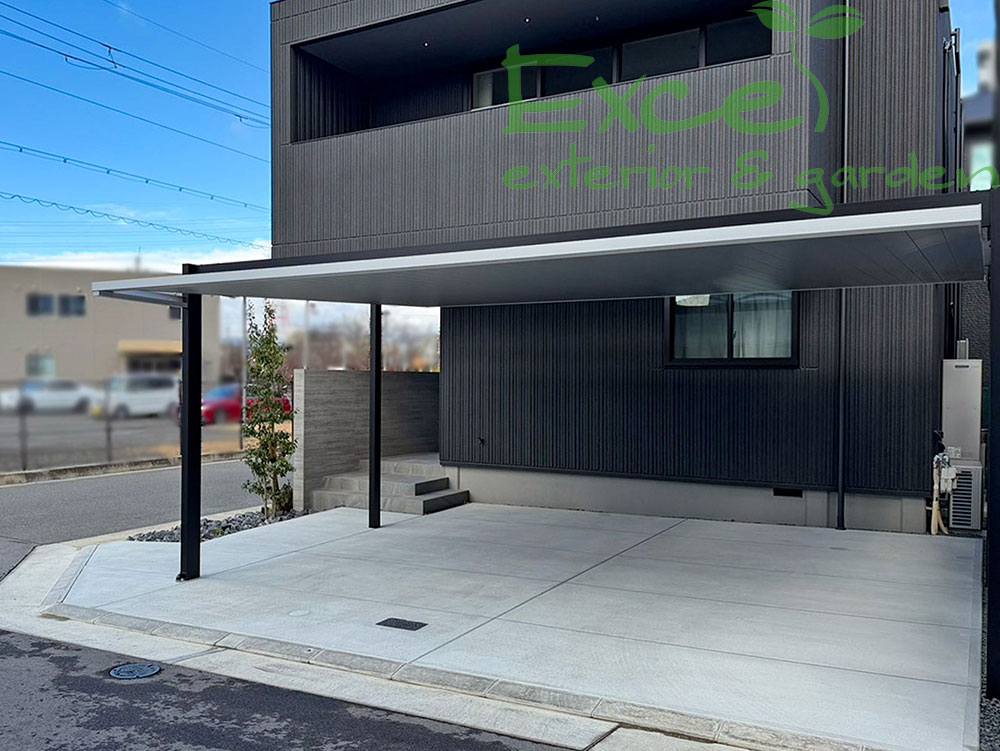 三協アルミのカーポートFⅡ外観右