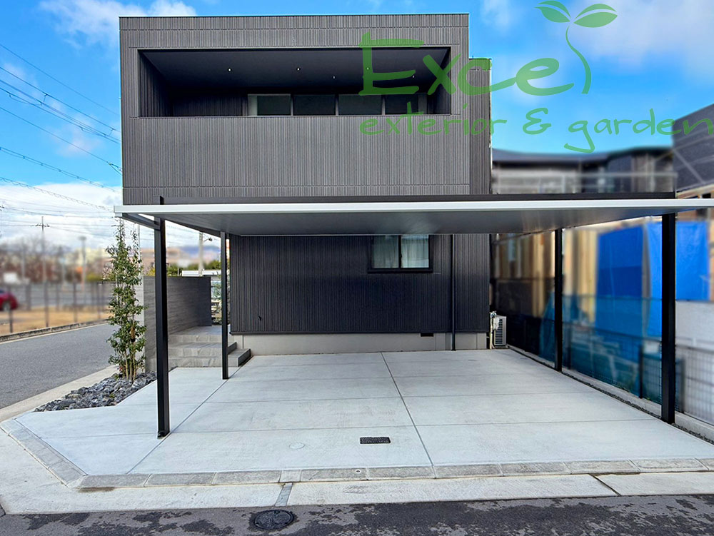 三協アルミのカーポートFⅡ外観正面