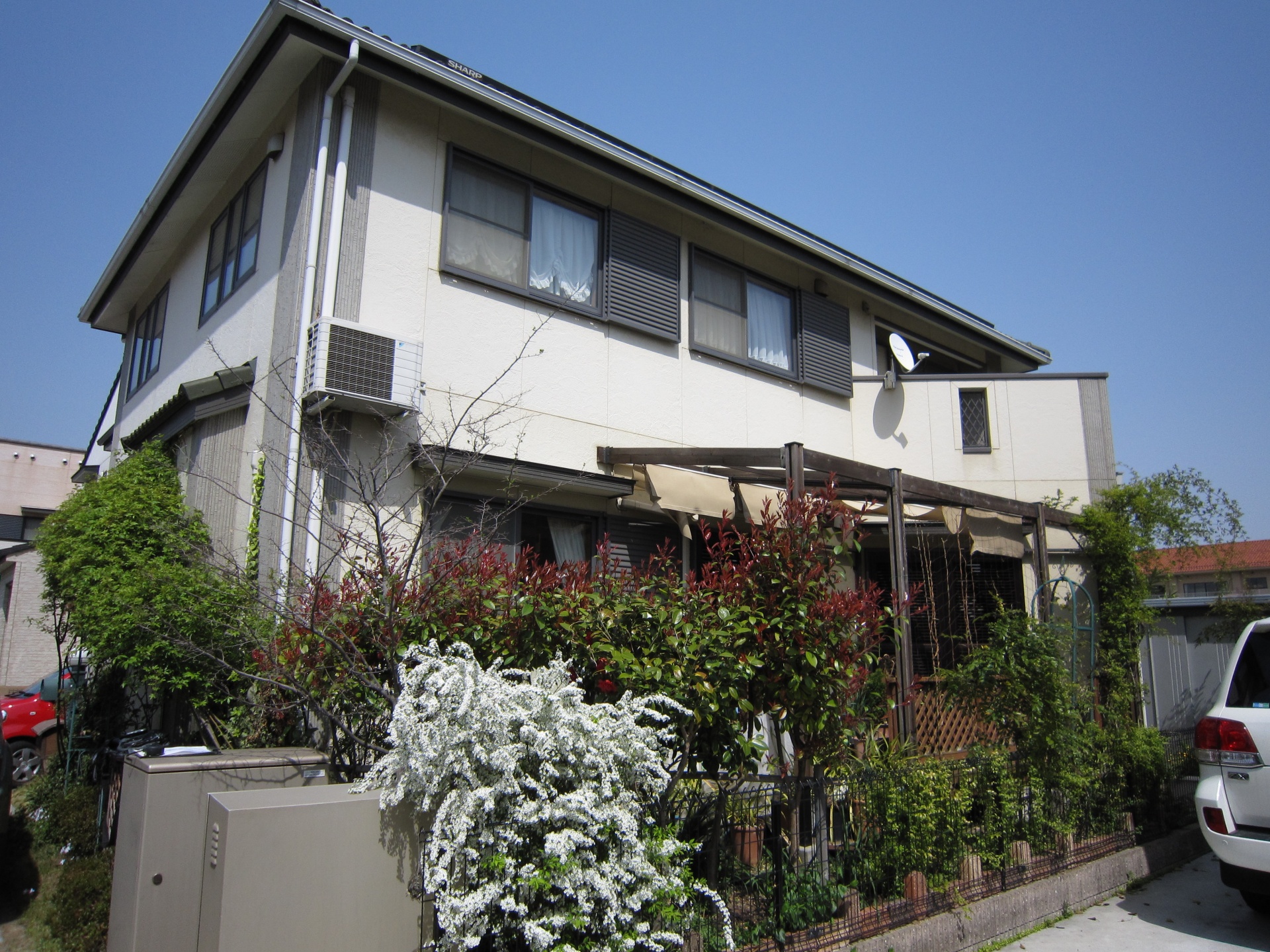 ココマガーデンルーム腰壁＋オープンテラス（高砂市）施工前2