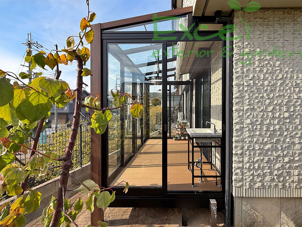 〈箕面市〉植物の栽培や物干しに使えるガーデンルームＧＦ｜ＬＩＸＩＬ