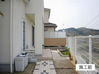 ココマガーデンルーム腰壁＋オープンテラスタイプ（神戸市北区）施工前