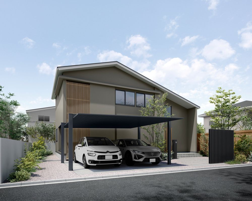 ダスクグレー施工事例_カーポートSC