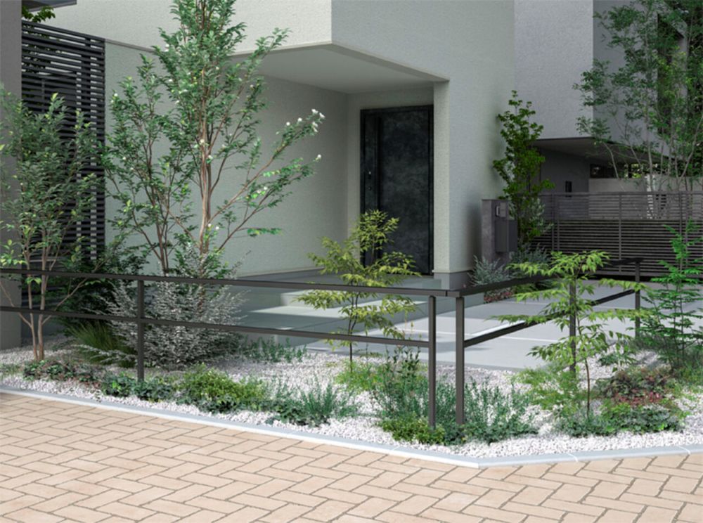 ダスクグレー施工事例_フェンスAL