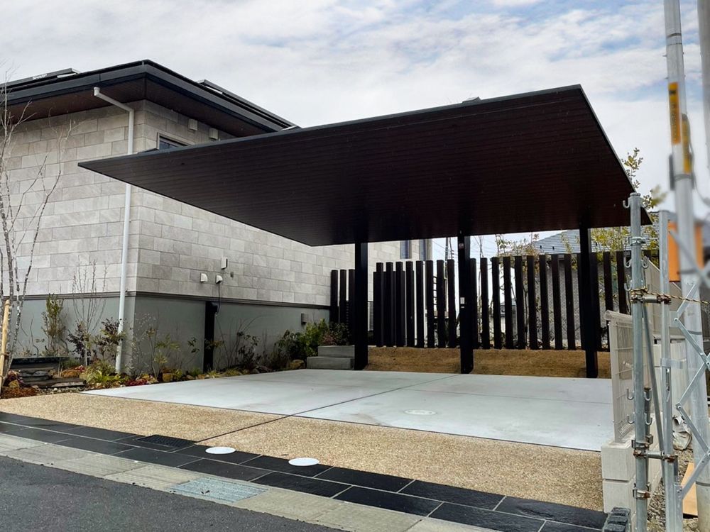 カーポートSC後方支持2台用_横